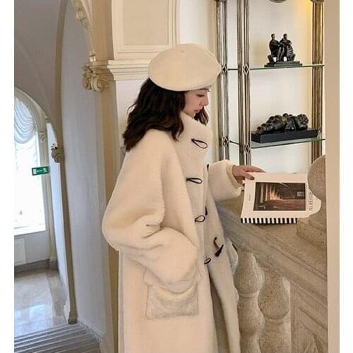 Fur Coat Faux Fur Coat Plus Velvet Womens Winter Coats 2021 Elegant Female Coat Winter Coat Women Womens Winter Fashion Coat