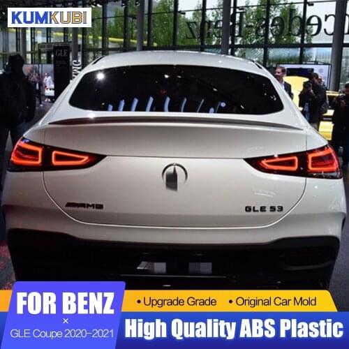 Rear Trunk Spoiler For Mercedes GLE Coupe Class W167 C167 GLE350 450 500e 2020 2021 ABS Spoiler Car Tail Trunk Rear Wing Spoiler