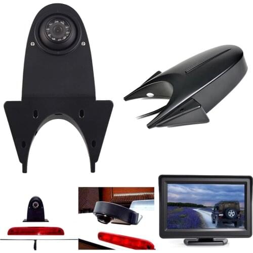 HD 3rd Brake Light Reverse Camera for Sprinter W906 Transporters Viano Vito Transit RAM PROMASTER Ducato VW Crafter T5 Master