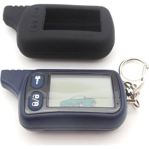 Tomahawk TZ9010 2-way LCD Remote Keychain Alarm Tomahawk TZ-9010 Two Way Car Alarm System + Black Silicone Case