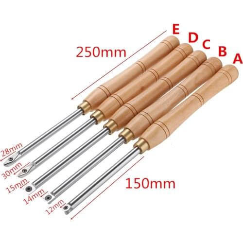 DANIU Wood Turning Tool Carbide Insert Cutter With Wood Handle Lathe Tools Round Shank Woodworking Tool High Quality