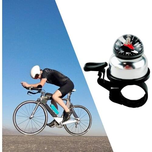 Bicycle Handlebar Ring Bell Black Decorative Compass Kids' Bike Alloy Loud Crisp Clear Sound Classic Bike Bell Hooter