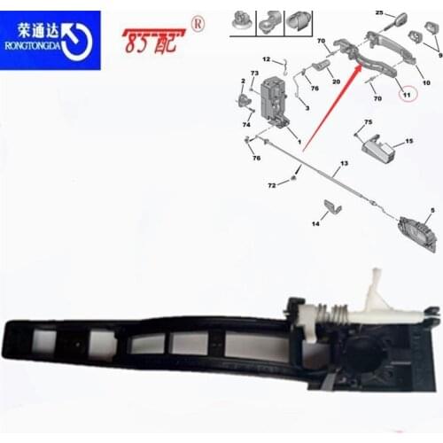 Outer handle fixed base 910956 910953 910955 For Peugeot 307/307SW Outer handle base