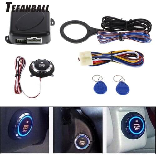 One-button start Starline Push Button Start Stop RFID Lock Ignition Switch Keyless Entry System Starter Anti-theft System