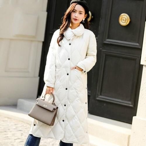 Duck White Thick Down Jacket Winter Coats Ladies Fashion Long Jackets Winter Womens Coat Parka Campera Mujer KJ445 s