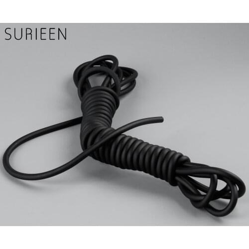 1pc 5M 2mmx5mm Strong Elastic Natural Latex Tube Slingshot Catapult Rubber Band Hunting Slingshot Elastic Bungee Tube 2050 Black