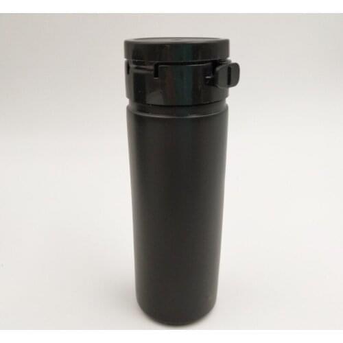 120pcs/lot 60ml HDPE Solid Black Pill Bottle with Tearing Cap Empty Plastic Medical Capsule Portable Container