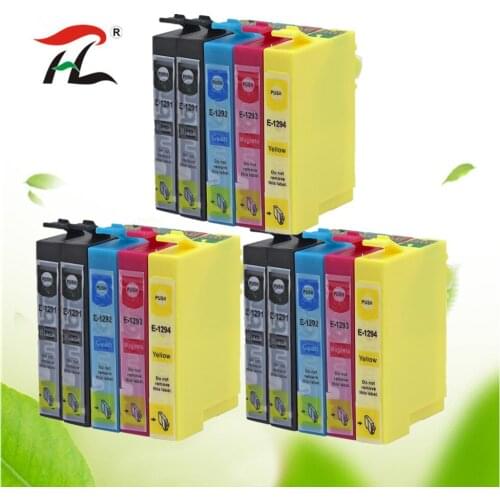 15 Pack Compatible T1295 1291 Ink Cartridges for Epson T1291 T1292 T1293 T1294 for Epson SX420W SX425W SX525WD SX230 Printer