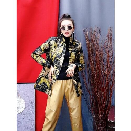 2021 classic vintage women qipao exquisite phoenix embroidery chinese robe dress stand collar satin tang cheongsam qipao blouse