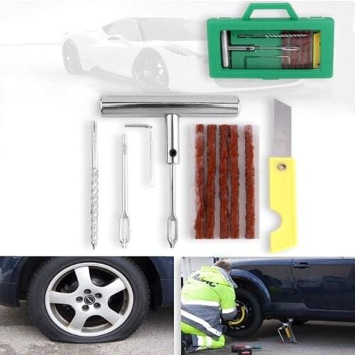 Car Motorcycle Tire Repair Kit Car Van Motorcycle Bicycle Tire Repair Tool Emergency Heavy Tubeless Tire Puncture Repair Kit