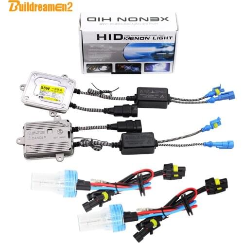 Buildreamen2 9005 HB3 H10 55W Car Light HID Xenon Kit Bulb AC Ballast 3000K 4300K 6000K 8000K Automotive Headlight Fog Light