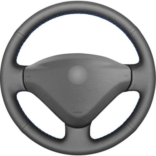 Black Artificial Leather Car Steering Wheel Cover for Peugeot 207 Expert Partner Fiat Scudo Toyota Proace Citroen Berlingo