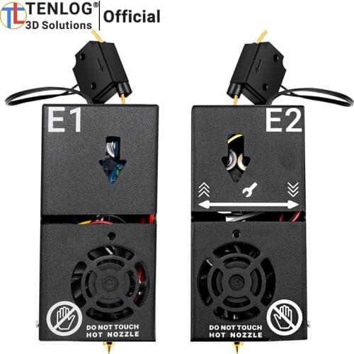 Tenlog 3D Printer Dual Extruder & Nozzle Kits With Extrusion Motor Support Support Rapid Disassembly To Replace Nozzle Kits