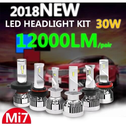 2*60W Canbus H1 H4 H7 H8 9005 H11 PSX24W Led Car Truck DIY Headlight Kits Automobile Bulb With ZES II LumiledsLUXEON Chip Lamps
