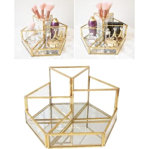 Cosmetics Makeup Brushes Storage Box Clear Muti-function Storage Lipstick Brush Pen Holder Organizer Case--9.5x9.5x10cm