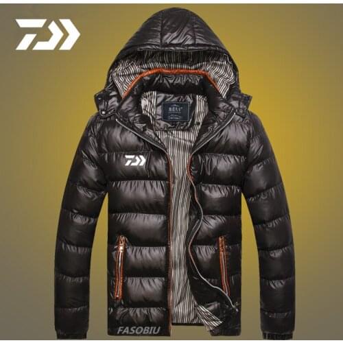 2021 Daiwa Fishing Jacket Mens Cotton Fishing Clothes Thicken Thermal Coat Fishing Shirt Winter for Cycling Hiking Wear Outdoor