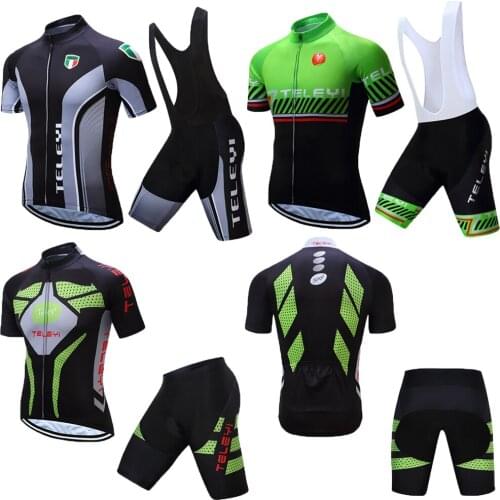 Summer Pro Gel Pad Cycling Clothing Men Triathlon Suit Bicycle Jersey Set Mtb Bike Clothes Dress Sport Uniform Skinsuit Outfit