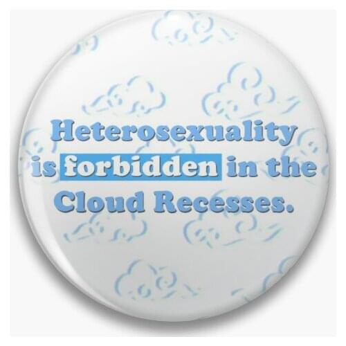 Lan Sect Rules Pin Heterosexuality Is Soft Button Pin Lover Hat Brooch Women Badge Fashion Creative Clothes Cartoon Decor Gift