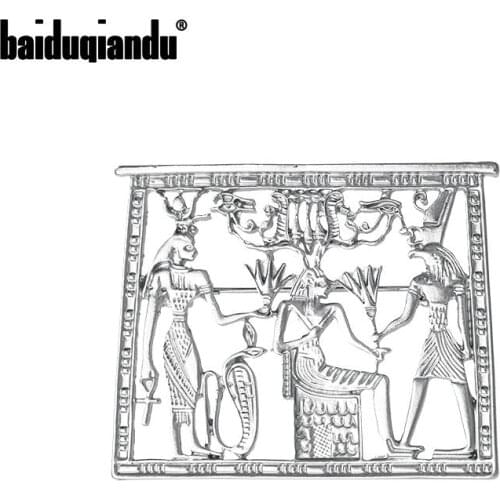 Baiduqiandu Brand New Arrival Vintage Cleopatra Egypt Pharaoh Art Deco Brooch Pins