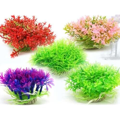Plastic Artificial Water Weeds Ornament Plant Fish Tank Decorations & Ornaments Artificial Grass Aquarium Decor Landscape Acc