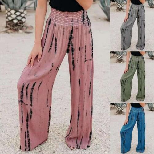 Straight Popular Full Length Wide Leg Loose Pants Trousers Summer Trousers Casual for Office