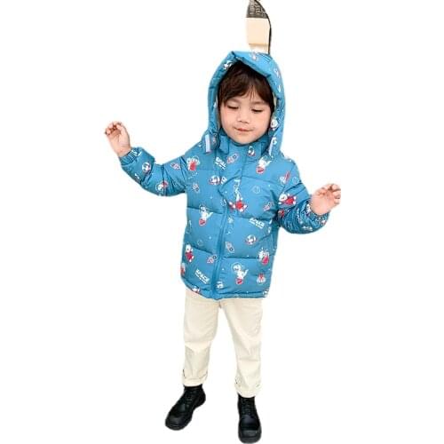 New Baby Girls Down Jacket Child 2021 Winter Thickening Short Boys Clothes High Quality Toddler Kids Outwear and Children Coats