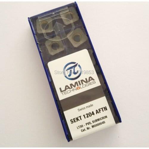SEKT1204 AFTN LT30 carbide inserts for milling cutter CNC machine