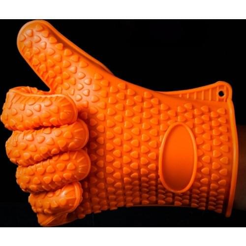Silicone Oven Kitchen Glove Heat Resistant Thick Cooking BBQ Grill Glove Oven Mitts Kitchen Gadgets Kitchen Accessories