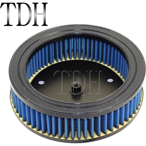 Blue Motorcycle Air Cleaner Intake Filter High Flow Replacement Element 0.6 Oz For Harley with Stage 1989-1998 Air Filter