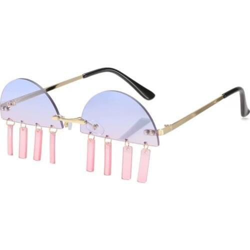 Pendant Sun Glasses Men And Women Accessories Wholesale Fashion Rimless Shades Eyewear Decoration Gafas De Sol Hombre 2021