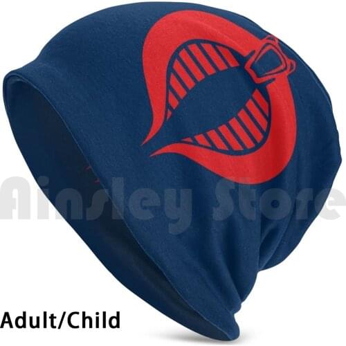 Navy Blue / Red Gi Joe Commander Beanies Knit Hat Hip Hop Commander The Enemy Gi Joe Gi Joe Blue Red Navy Navy Blue Navy