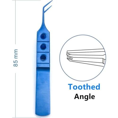 Titanium Kelman-Mcpherson Toothed Forceps 85mm ophthalmic surgical instrument