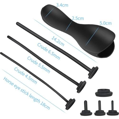 Penis Enlargement Pumps USB Charging Automatic Glans Exerciser Masturbator Masturbation Cup Pussy Licking+ 6pcs Horse Eye Stick