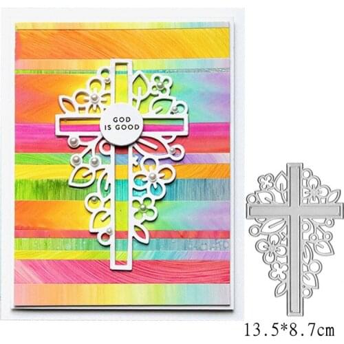 ZENRA Leaf Cross Steel Metal Cutting Dies Stencils For Card Making Decorative Embossing Paper Card Scrapbook DIY Knife Mould