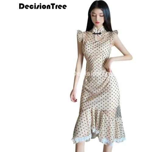 2021 sexy party cheongsam vintage chinese style womens wedding qipao evening dress elegant robe retro vestidos cheongsam dress