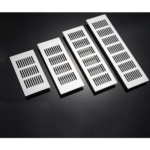 225mmx80mm Aluminium Alloy Air Ventilation Vent Grille Metal Cover Wardrobe Use