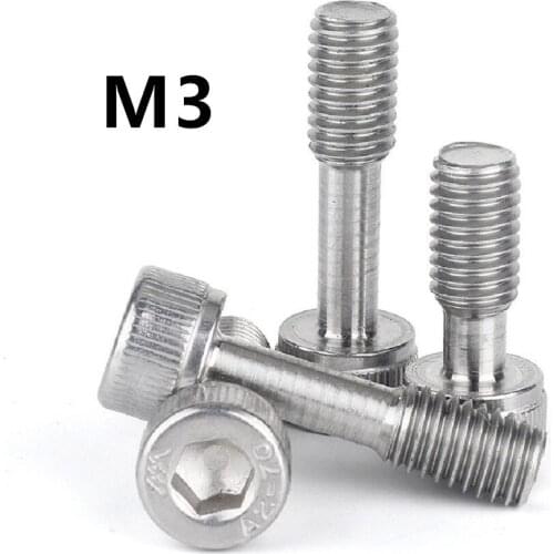 10PCS M3x8/10/12/14/16/18/20/25/30mm 304 Stainless Steel Loose Screw Half-tooth Bolt Hexagon Short Head Anti-falling Screw