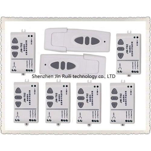 220V wireless projection screen remote control switch projection curtain remote control switch 6* Receiver +2*Transmitter