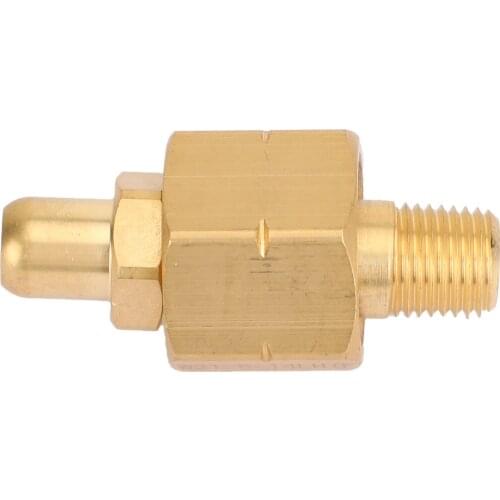 Areyourshop Brass Nut & Nipple w/ Washer Fittings 1/4" NPT x W21.8 Levorotation