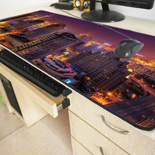 XGZ Beautiful City Night Large Mousepad High Quality Professional Game Player Table Pad To PC Gaming Computer Mat