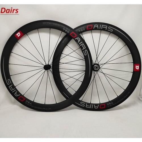 DAIRS 700c bicycle carbon wheels road 50x23mm tubular powerway R13 bike road wheels carbon bicycle wheel