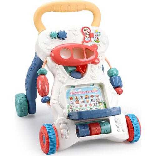 Baby walker Multifunctional early childhood education educational trolley with water tank anti-skid walker baby toy for gift