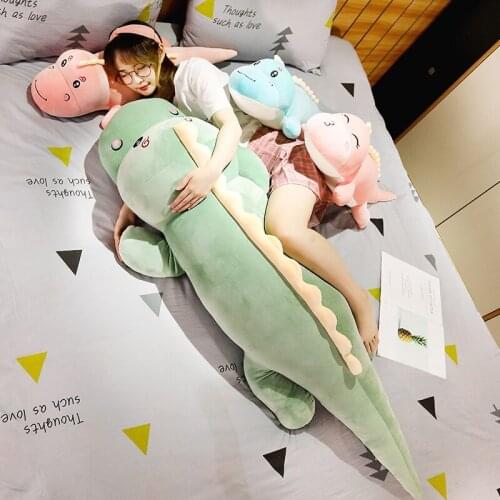 Dinosaur Plush Doll Toy Soft Cartoon Stuffed Animals Big Long Dinosaur Lovely Boyfriend Pillow Kid Girl Gift Birthday Plush Toys