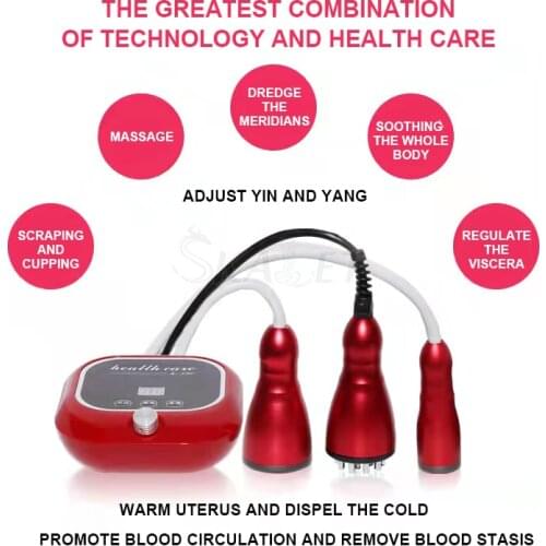 Electric Meridians Scraping Guasha Massage Brush Negative Pressure Detoxification Fat Burning Slim Device