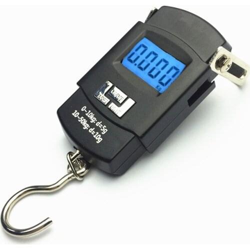 50kg 10g Electronic Pocket Digital Weight Scales Luggage Scales Hanging Scales Fishing Scales with Hanger