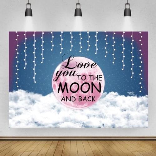 Photography Background Baby Newborn Lights Full Moon Cloud Party Portrait Backdrop Photo Studio Photocall Photo Prop