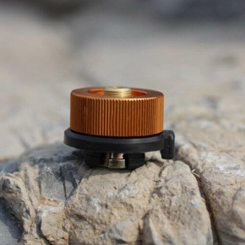 28*42mm Picnic Burner Durable Automatic Camping Cans Adapter Cartridge Gas Fuel Canister Stove Aluminum Alloy Converter Head