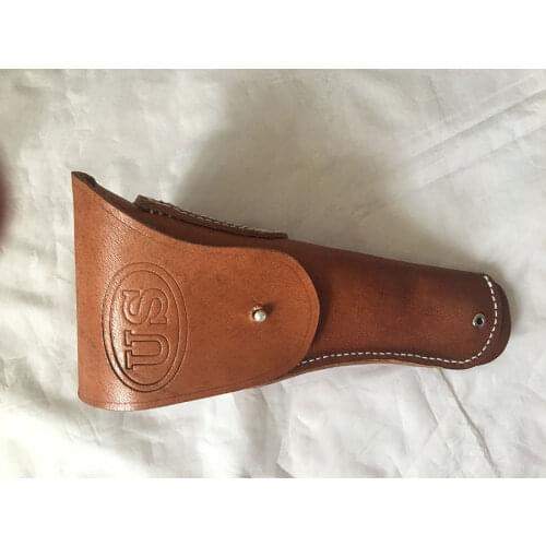 WWII WW2 Us Usmc Colt 1911 M1916 Army Brown Leather Pistol Holster Askew - World military Store
