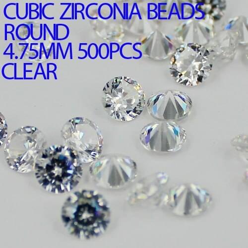 Crystal Clear Color AAAAA Brilliant Cuts Round Cubic Zirconia Beads Pointback Stones For Jewelry Making Nails Art DIY Decoration