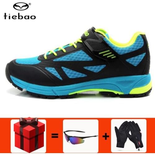 Tiebao Outdoor Cycling Shoes Men sapatilha ciclismo MTB Leisure Mountain Bike Breathable Bicycle Shoes Durable Athletic Shoes